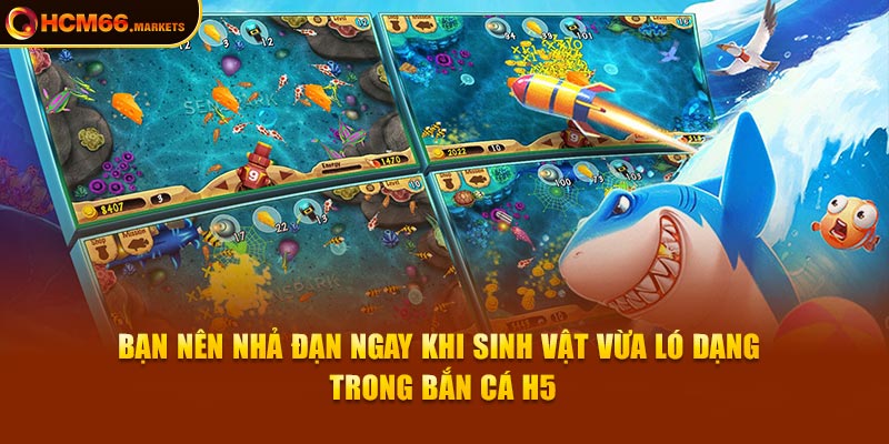 Cách tối ưu hóa đạn dược khi sinh vật vừa ló diện trong bắn cá H5